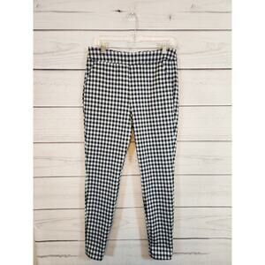 SO Goods for Life Women's Black and‎ White Plaid High Rise Leggings Size L